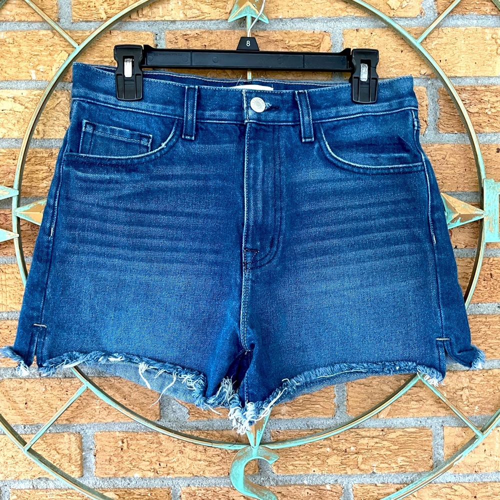Current/Elliott The Escapade Mid Rise Denim Jean Shorts Sz 27
